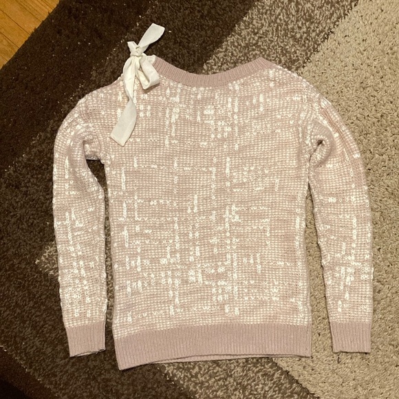 RW&Co partial wool Pink Patterned Women's Sweater - Picture 3 of 8